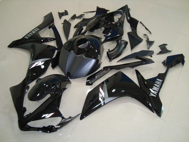 Carenado Moto Yamaha R1 2007-2008 - Brillante Negro Blanco Carenado Moto Yamaha R1 2007-2008 - Brillante Negro Blanco