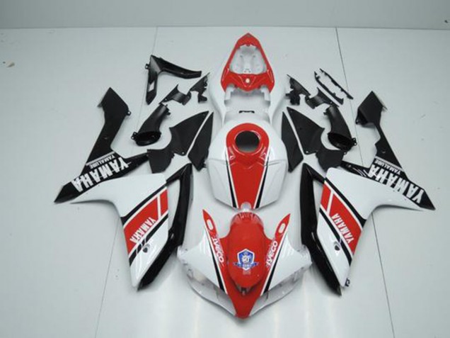 Carenado Moto Yamaha R1 2007-2008 - Fábrica Rojo Blanco Carenado Moto Yamaha R1 2007-2008 - Fábrica Rojo Blanco