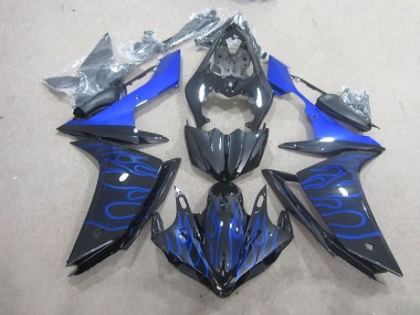 Carenado Moto Yamaha R1 2007-2008 - Llama azul negra