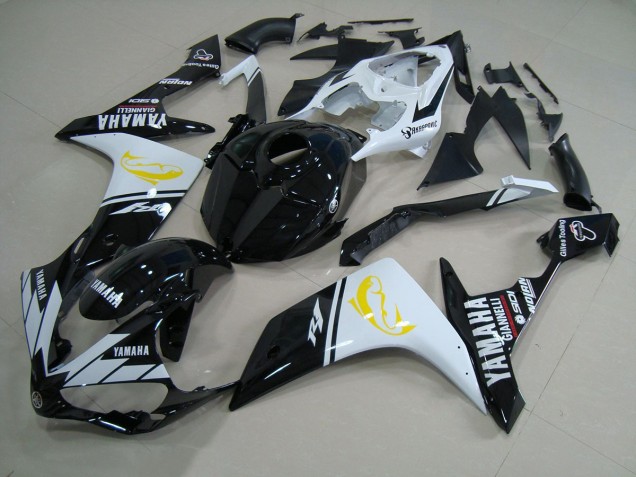 Carenado Moto Yamaha R1 2007-2008 - Negro Blanco Dolphin Carenado Moto Yamaha R1 2007-2008 - Negro Blanco Dolphin