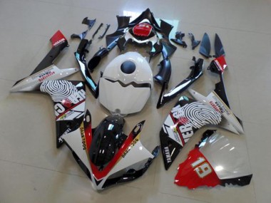 Carenado Moto Yamaha R1 2007-2008 - Negro Blanco Rojo