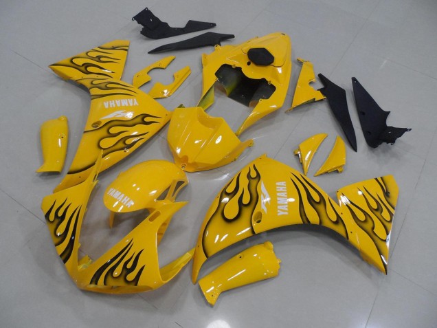 Carenado Moto Yamaha R1 2009-2011 - Amarillo Negro Llama Carenado Moto Yamaha R1 2009-2011 - Amarillo Negro Llama