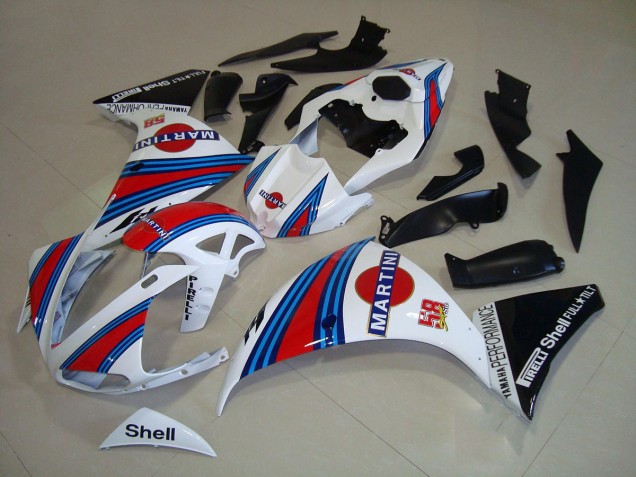 Carenado Moto Yamaha R1 2009-2011 - Blanco Negro Martini Carenado Moto Yamaha R1 2009-2011 - Blanco Negro Martini