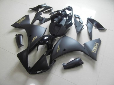 Carenado Moto Yamaha R1 2009-2011 - Negro Mate Oro Pegatinas