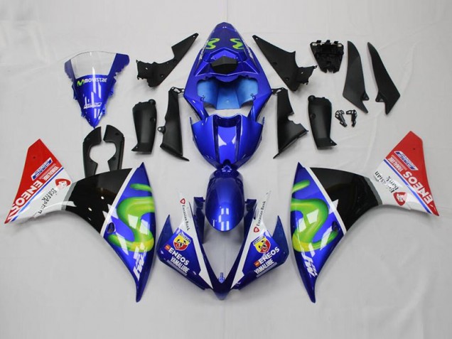 Carenado Moto Yamaha R1 2012-2014 - Azul Blanco Negro Rojo Carenado Moto Yamaha R1 2012-2014 - Azul Blanco Negro Rojo