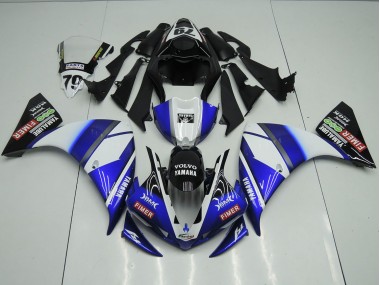 Carenado Moto Yamaha R1 2012-2014 - Azul Negro Sterilgarda