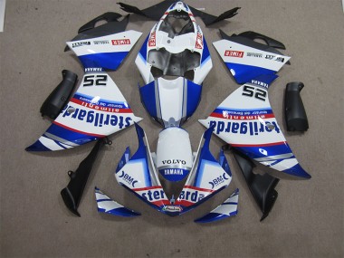 Carenado Moto Yamaha R1 2012-2014 - Blanco Azul Volvo Sterilgarda 25