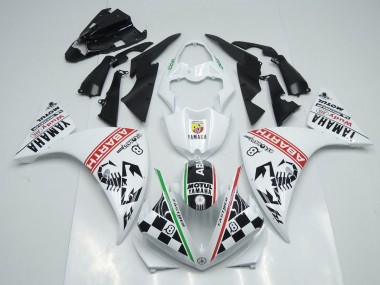 Carenado Moto Yamaha R1 2012-2014 - Blanco Negro Abrath