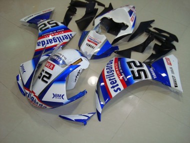 Carenado Moto Yamaha R1 2012-2014 - Blanco Negro Sterilgarda
