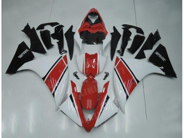 Carenado Moto Yamaha R1 2012-2014 - Blanco Rojo Negro Carenado Moto Yamaha R1 2012-2014 - Blanco Rojo Negro