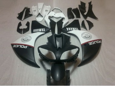 Carenado Moto Yamaha R1 2012-2014 - Negro Mate Blanco