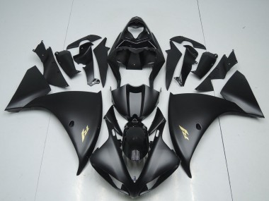 Carenado Moto Yamaha R1 2012-2014 - Negro Mate Pegatinas
