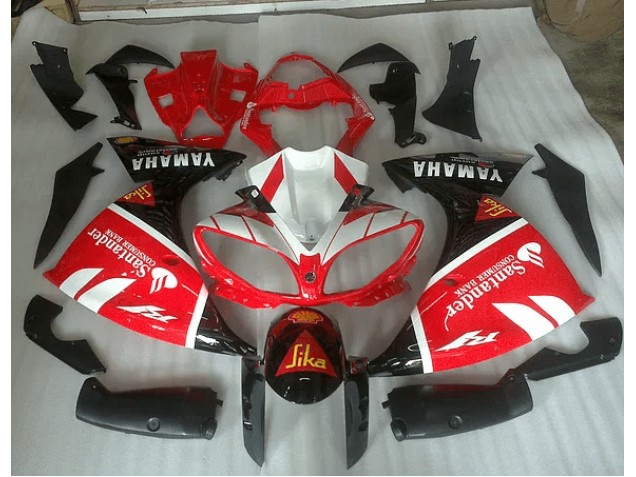 Carenado Moto Yamaha R1 2012-2014 - Rojo Blanco & Negro Graphic Carenado Moto Yamaha R1 2012-2014 - Rojo Blanco & Negro Graphic