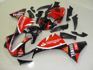 Carenado Moto Yamaha R1 2012-2014 - Rojo Negro Santander
