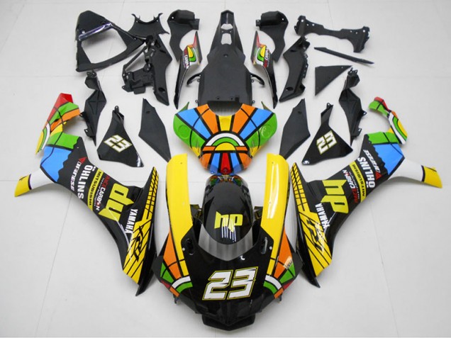 Carenado Moto Yamaha R1 2015-2019 - Amarillo Negro 23 Carenado Moto Yamaha R1 2015-2019 - Amarillo Negro 23