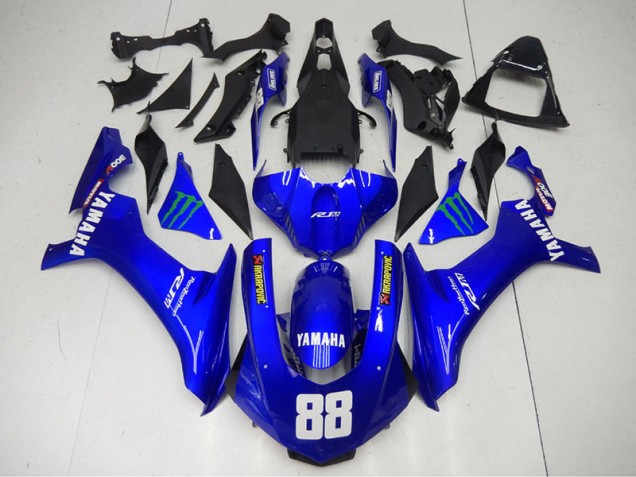 Carenado Moto Yamaha R1 2015-2019 - Azul Monster 88 Carenado Moto Yamaha R1 2015-2019 - Azul Monster 88