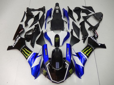 Carenado Moto Yamaha R1 2015-2019 - Azul Negro Monster