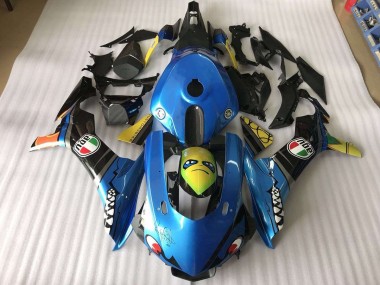 Carenado Moto Yamaha R1 2015-2019 - Azul Tiburón