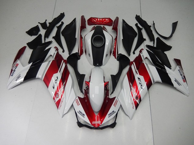 Carenado Moto Yamaha R3 2015-2022 - Negro Rojo Blanco