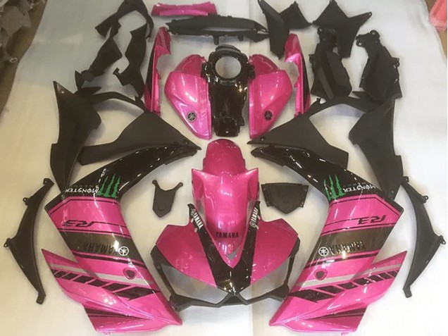 Carenado Moto Yamaha R3 2015-2022 - Rosa & Negro
