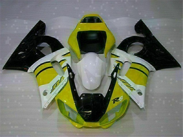 Carenado Moto Yamaha R6 1998-2002 - Amarillo Blanco Carenado Moto Yamaha R6 1998-2002 - Amarillo Blanco