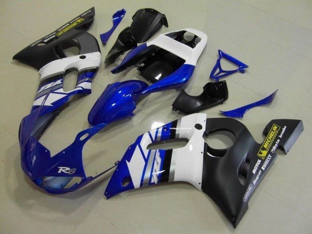 Carenado Moto Yamaha R6 1998-2002 - Azul Blanco & Negro Carenado Moto Yamaha R6 1998-2002 - Azul Blanco & Negro