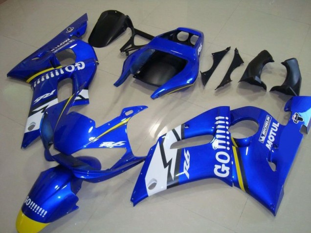 Carenado Moto Yamaha R6 1998-2002 - Azul Go Motul Carenado Moto Yamaha R6 1998-2002 - Azul Go Motul
