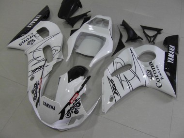 Carenado Moto Yamaha R6 1998-2002 - Blanco Negro Corona