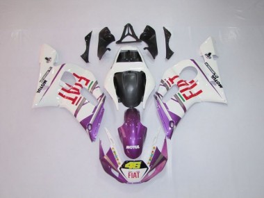Carenado Moto Yamaha R6 1998-2002 - Blanco Púrpura Fiat 46