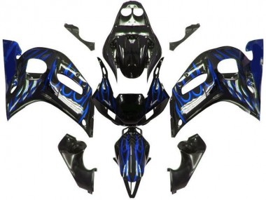 Carenado Moto Yamaha R6 1998-2002 - Llama azul negra