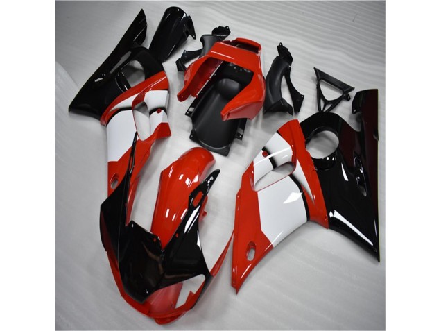 Carenado Moto Yamaha R6 1998-2002 - Negro Blanco Carenado Moto Yamaha R6 1998-2002 - Negro Blanco
