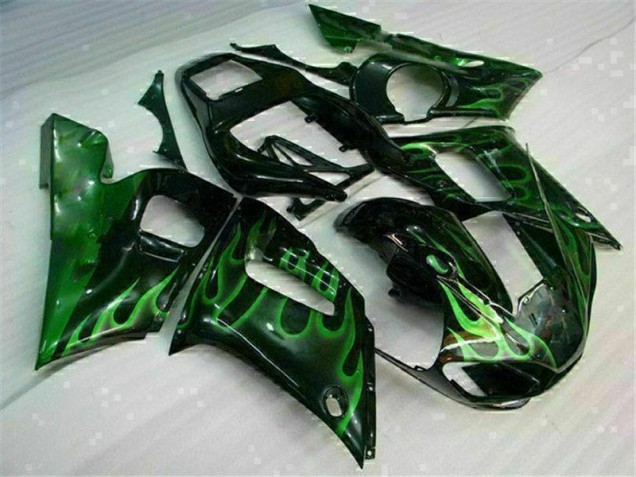 Carenado Moto Yamaha R6 1998-2002 - Verde Negro Carenado Moto Yamaha R6 1998-2002 - Verde Negro
