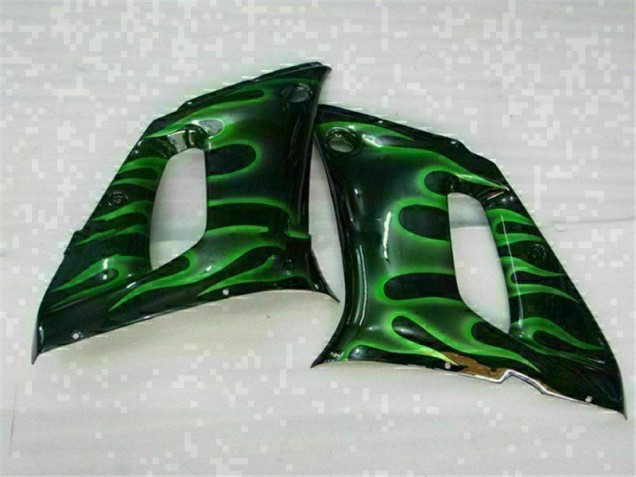 Carenado Moto Yamaha R6 1998-2002 - Verde Negro Carenado Moto Yamaha R6 1998-2002 - Verde Negro