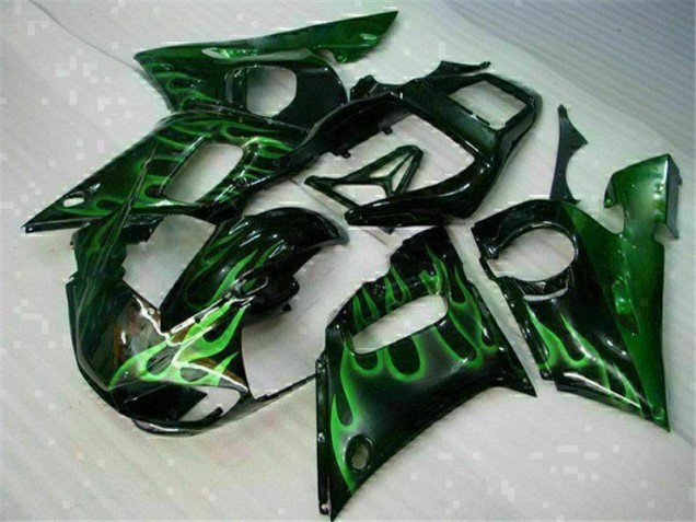 Carenado Moto Yamaha R6 1998-2002 - Verde Negro Carenado Moto Yamaha R6 1998-2002 - Verde Negro