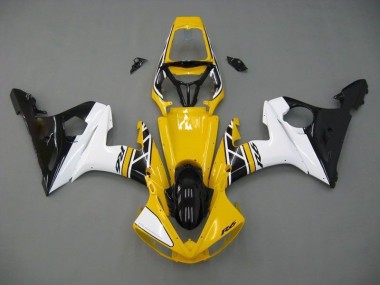 Carenado Moto Yamaha R6 2003-2005 - Amarillo Blanco Negro