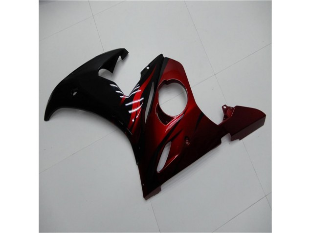 Carenado Moto Yamaha R6 2003-2005 - Negro Rojo