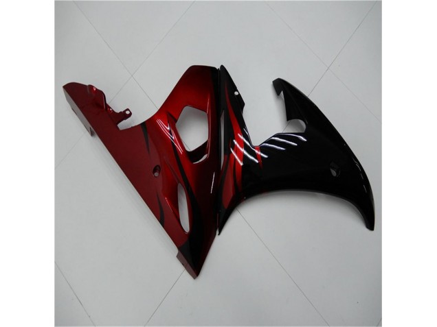 Carenado Moto Yamaha R6 2003-2005 - Negro Rojo