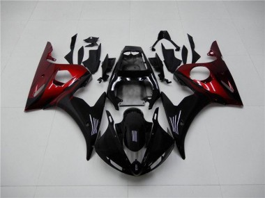 Carenado Moto Yamaha R6 2003-2005 - Negro Rojo