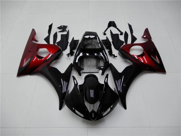 Carenado Moto Yamaha R6 2003-2005 - Negro Rojo