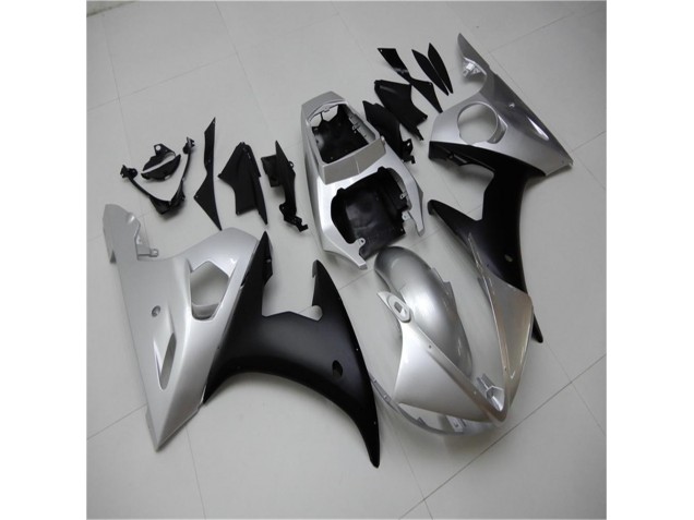 Carenado Moto Yamaha R6 2003-2005 - Plata Negro Carenado Moto Yamaha R6 2003-2005 - Plata Negro