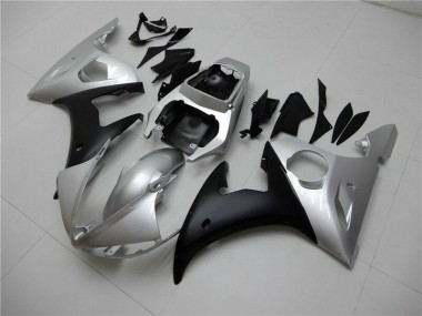 Carenado Moto Yamaha R6 2003-2005 - Plata Negro