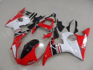 Carenado Moto Yamaha R6 2003-2005 - Rojo & Blanco & Negro