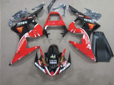 Carenado Moto Yamaha R6 2003-2005 - Rojo Negro Santander