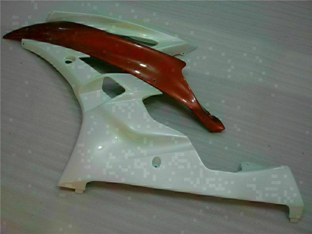Carenado Moto Yamaha R6 2006-2007 - Blanco Marrón Carenado Moto Yamaha R6 2006-2007 - Blanco Marrón