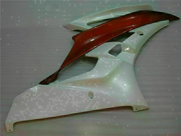 Carenado Moto Yamaha R6 2006-2007 - Blanco Marrón Carenado Moto Yamaha R6 2006-2007 - Blanco Marrón