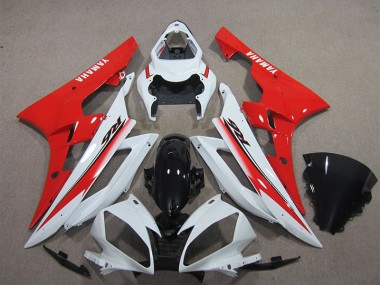 Carenado Moto Yamaha R6 2006-2007 - Blanco Negro Rojo