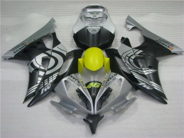Carenado Moto Yamaha R6 2008-2016 - Amarillo Negro Plata