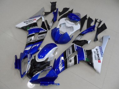 Carenado Moto Yamaha R6 2008-2016 - Azul Blanco ENEOS
