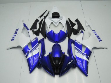 Carenado Moto Yamaha R6 2008-2016 - Azul Blanco Estilo OEM