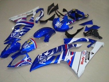 Carenado Moto Yamaha R6 2008-2016 - Azul Blanco Fiat 27 Rojo Wudy